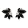 Spiritlele Black Rhinestone Earring Sparkly Faux Crystal Stud Earrings for Women Wedding Prom Party
