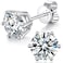 boya Moissanite Stud Earrings for Women 925 Sterling Silver Earrings 18K White Gold Plating earrings for Men