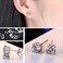 BQfife BQFIFE Small Stud Earrings for Women Sterling Silver 4mm Hypoallergenic