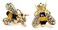 Bastex Bumble Bee Stud Post Earrings New Pair