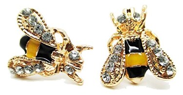 Bastex Bumble Bee Stud Post Earrings New Pair