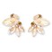 Spiritlele Champagne Rhinestone Earring Sparkly Faux Crystal Stud Earrings for Women Wedding Prom Party