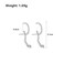 Rrdaily Cute Animal Earrings for Women Goth Snake Stud Earrings Unique earrings Jewelry Halloween Punk Gothic Accessories Silver
