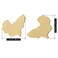 DAMLENG Chic Stainless Steel African Map Studs Earrings Hypoallergenic Gold Silver Traditional Ethnic Post Stud for Women Girls Statement Jewelry Gifts Gold