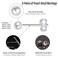 EPIRORA Sterling Silver Stud Earrings for Women 3 Pairs Tiny Ball Stud Earrings Round CZ Cubic Zirconia Earrings Pearl Earrings Set Cartilage Small Tragus Earrings2mm3mm4mm