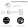EPIRORA Sterling Silver Stud Earrings for Women 3 Pairs Tiny Ball Stud Earrings Round CZ Cubic Zirconia Earrings Pearl Earrings Set Cartilage Small Tragus Earrings2mm3mm4mm