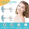 FACOKO Flat Back Earrings for Women G23 Titanium Hypoallergenic Blue Turquoise Earrings 5MM Stone Flat Back Studs Earring for Multiple Piercings Flatback Earring Sensitive Ears