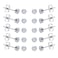 FOSIR 10 Pairs 4mm Tiny Womens Surgical Stainless Steel Clear Cubic Zirconia Stud Earrings Hypoallergenic 316L Earrings Pack