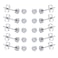 FOSIR 10 Pairs 4mm Tiny Womens Surgical Stainless Steel Clear Cubic Zirconia Stud Earrings Hypoallergenic 316L Earrings Pack