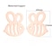 QIAN0813 Gold Silver Cute Bumble Bee Insect Stud Earring Animal Jewelry For Women Gift Stud Earrings Gold