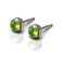 NINA Medikal Green Diamond Stud Earrings Mens Womens Titanium Hypoallergenic