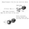 CVAYU Hypoallergenic double sided diamond Stud Earrings For Womens Men Secure Safety Screw back Cartilage CZ Stud Earrings 4mm Black 2 Pairs