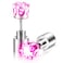 IC ICLOVER LED Earrings Shiny Glowing LED Lighting Up Stylish Earring Studs Crown Shap Ear Drop Stud Wedding Rave Dance Party Night Out Halloween Christmas Decoration Present for Women Men Purple