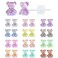 KASFREE Medical Grade Plastic Earrings for Sensitive Ears Gummy Bear Earring Hypoallergenic Stud for Women