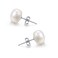 Lantine Sterling Silver Genuine Freshwater Cultured Pearl Earrings Studs for Women Size 758mm