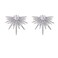 LOKLIFFAI Rhinestone Silver Statement Earrings Star Stud Earrings Fashion Design