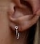 Longita Gold Flat Back Stud Earrings 20 Gauge Tragus Helix Cartilage Earrings Screw Back Earrings for Women with Chain