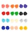 LOYALLOOK 12 Pairs Assorted Colors Resin Rose Flower Earring Studs Set Stainless Steel PostNickelfree 10MM