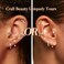 LOYALLOOK Hypoallergenic Flat Back Earrings for Women Trendy 20G Surgical Stainless Steel Earrings Silver Cartilage Earring Stacks Flatback Stud Earring Sets for Multiple Piercing