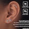 Michooyel Turquoise Women Stud Earrings 925 Sterling Silver Tiny Dainty Floral Stacking Earrings for Women
