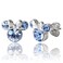 Disney Minnie Mouse December Birthstone Stud Earrings for Women Birthstone Earrings DecemberLight Sapphire Crystal