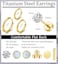 MJust 9 Pairs Flat Back Earrings for Women 3 prs Hoops 6 prs Studs Hypoallergenic Surgical Steel Earrings for Sensitive Ears 20G Screw Back Cartilage Earrings Set with CZ Opal Aureate