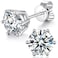 boya Moissanite Stud Earrings for Women 925 Sterling Silver Earrings 18K White Gold Plating earrings for Men 03ct2