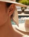 MUMREUES Rose Gold Stud Earrings for Women Trendy Dainty Hypoallergenic Sensitive Ears Huggie Stack Illusion Statement Fun Unique Summer Waterproof Cute Simple Minimalist Everyday Jewelry Gifts