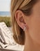 MUMREUES Silver Earrings for Women Trendy White Gold Plated Stud Earrings Dainty Cubic Zirconia Statement Hypoallergenic Jewelry Sensitive Ears Unique Cute Fashion Stack Non Tarnish Elegant Fancy Cool