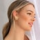 MUYAN Trendy Gold Bow Stud Earrings for Women Dainty Double Bow Ribbon Earrings Holiday Jewelry