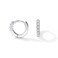 PAVOI 14K Cubic Zirconia Mini Huggies Mini White Gold