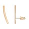 PAVOI 14K White Gold Plated 925 Sterling Silver Post Crawler Earrings Cuff Studs