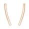 PAVOI 14K White Gold Plated 925 Sterling Silver Post Crawler Earrings Cuff Studs
