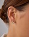 PAVOI 14K Yellow Gold Mini Bow Earrings for Women with Cubic Zirconia Bow Stud Coquette Flatback Earrings
