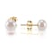 PAVOI 14K Yellow Gold Plated 925 Sterling Silver AAA Quality Freshwater Cultured Stud Pearl Earrings 95mm