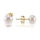 PAVOI 14K Yellow Gold Plated 925 Sterling Silver AAA Quality Freshwater Cultured Stud Pearl Earrings 95mm