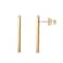 PAVOI 14K Yellow Gold Plated 925 Sterling Silver Post Dainty Mini Bar Stud Earrings Gold Earrings for Women Yellow