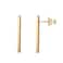 PAVOI 14K Yellow Gold Plated 925 Sterling Silver Post Dainty Mini Bar Stud Earrings Gold Earrings for Women Yellow