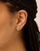 PAVOI 14K Yellow Gold Plated Hexagon Roze Quartz Gemstone Stud Earrings for Women Natural Birthstone Earring Pair