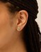 PAVOI 14K Yellow Gold Plated Hexagon Roze Quartz Gemstone Stud Earrings for Women Natural Birthstone Earring Pair