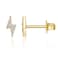 PAVOI 14K Yellow Gold Plated Lightning Bolt Earrings Dainty Earrings for Women