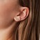 PAVOI Rhodium Plated 925 Sterling Silver Posts Cute Butterfly Earrings for Women Gold Butterfly Stud Earrings Dainty Jewelry