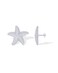 PAVOI Rhodium Plated 925 Sterling Silver Posts Starfish Statement Earrings for Women Chunky Ocean Starfish Stud Earrings Hypoallergenic Jewelry