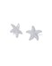 PAVOI Rhodium Plated 925 Sterling Silver Posts Starfish Statement Earrings for Women Chunky Ocean Starfish Stud Earrings Hypoallergenic Jewelry