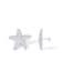 PAVOI Rhodium Plated 925 Sterling Silver Posts Starfish Statement Earrings for Women Chunky Ocean Starfish Stud Earrings Hypoallergenic Jewelry