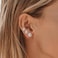 HUASAI Silver Stud Earrings Set Cartilage Stud Earrings Hypoallergenic Cubic Zirconia Titanium Stainless Steel 3mm8mm CZ Stud Earrings for Women