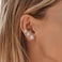 HUASAI Silver Stud Earrings Set Cartilage Stud Earrings Hypoallergenic Cubic Zirconia Titanium Stainless Steel 3mm8mm CZ Stud Earrings for Women