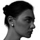 JORA Sterling Silver Cat Earrings Freshwater Pearl Stud Earrings for Women