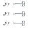 EPIRORA Sterling Silver Stud Earrings for Women Men 3 Pairs of Tiny Round Cubic Zirconia Earrings CZ Small Cartilage Tragus Earrings2mm3 Pairs