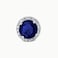 SWEETV Cubic Zirconia Stud Earrings 8mm Round Cut Rhinestone Hypoallergenic Earrings for Womensuitable for ages 15 Sapphire